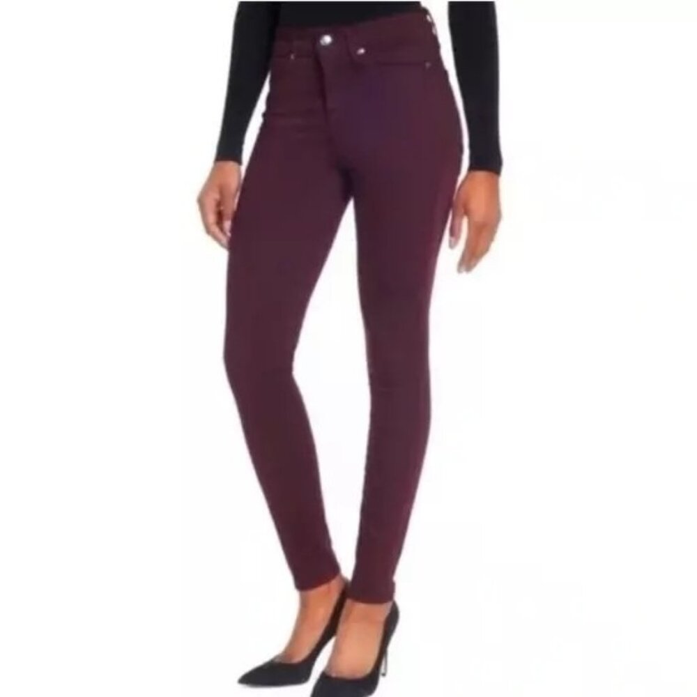 Good American Women's Burgundy Skinny Jeans